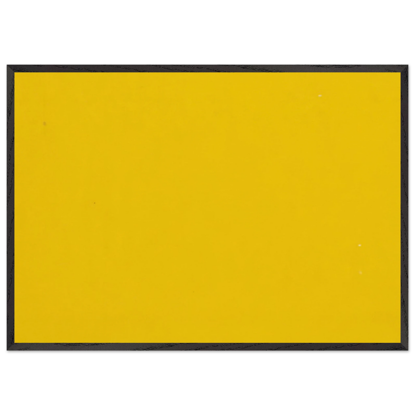 Yellow from the series Line Form Color - Ellsworth Kelly 70x100 cm / 28x40 inches Framed Art Print – Black Wooden Frame