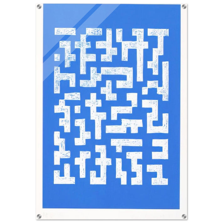 DOUBLE IMPRESSION IV 1978 - Anni Albers Acrylic Print - 70x100 cm / 28x40″ inches