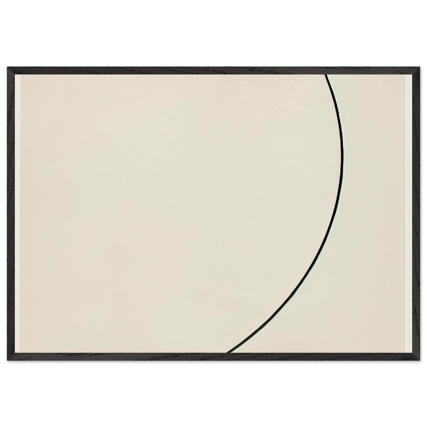 Curve - Ellsworth Kelly 70x100 cm / 28x40 inches Framed Art Print – Black Wooden Frame