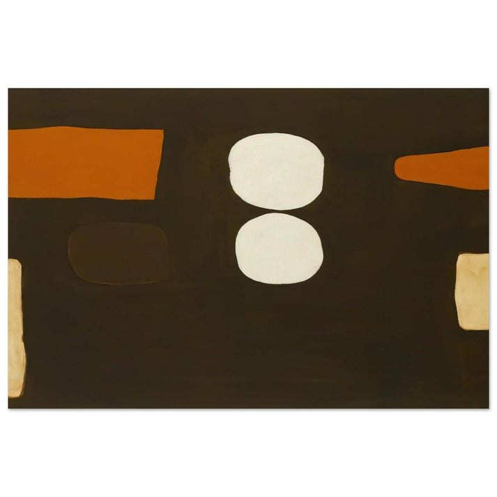 Dark Brown, Orange and White - 1963 - William Scott Art Prints - 100x150 cm / 40x60″ inches | William Scott Poster | William Scott Prints