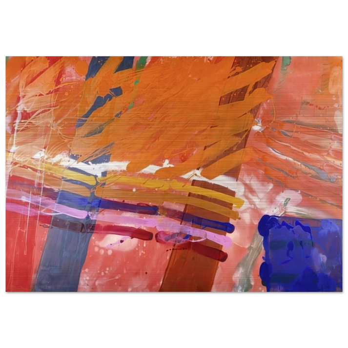 Renfrew - 1983 - Albert Irvin Brushed Aluminum Print - 70x100 cm / 28x40 inches | Albert Irvin Aluminum Print | Albert Irvin Prints