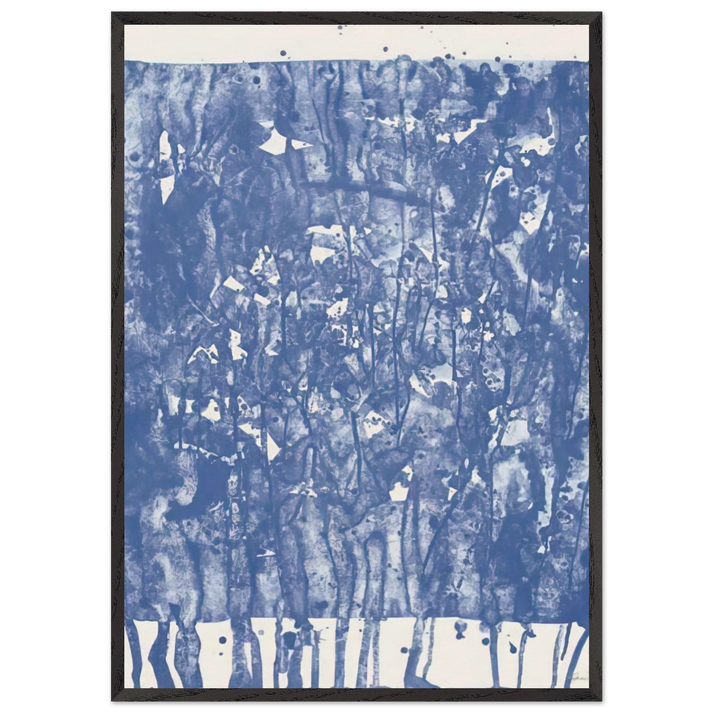 Untitled from Papierski Portfolio SF 351 - Sam Francis 70x100 cm / 28x40 inches Framed Art Print – Black Wooden Frame