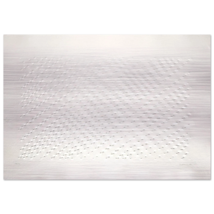 Untitled Hommage á Santomaso - Spatialism - Enrico Castellani Brushed Aluminum Print - 70x100 cm / 28x40 inches | Enrico Castellani Aluminum Print | Enrico Castellani Prints