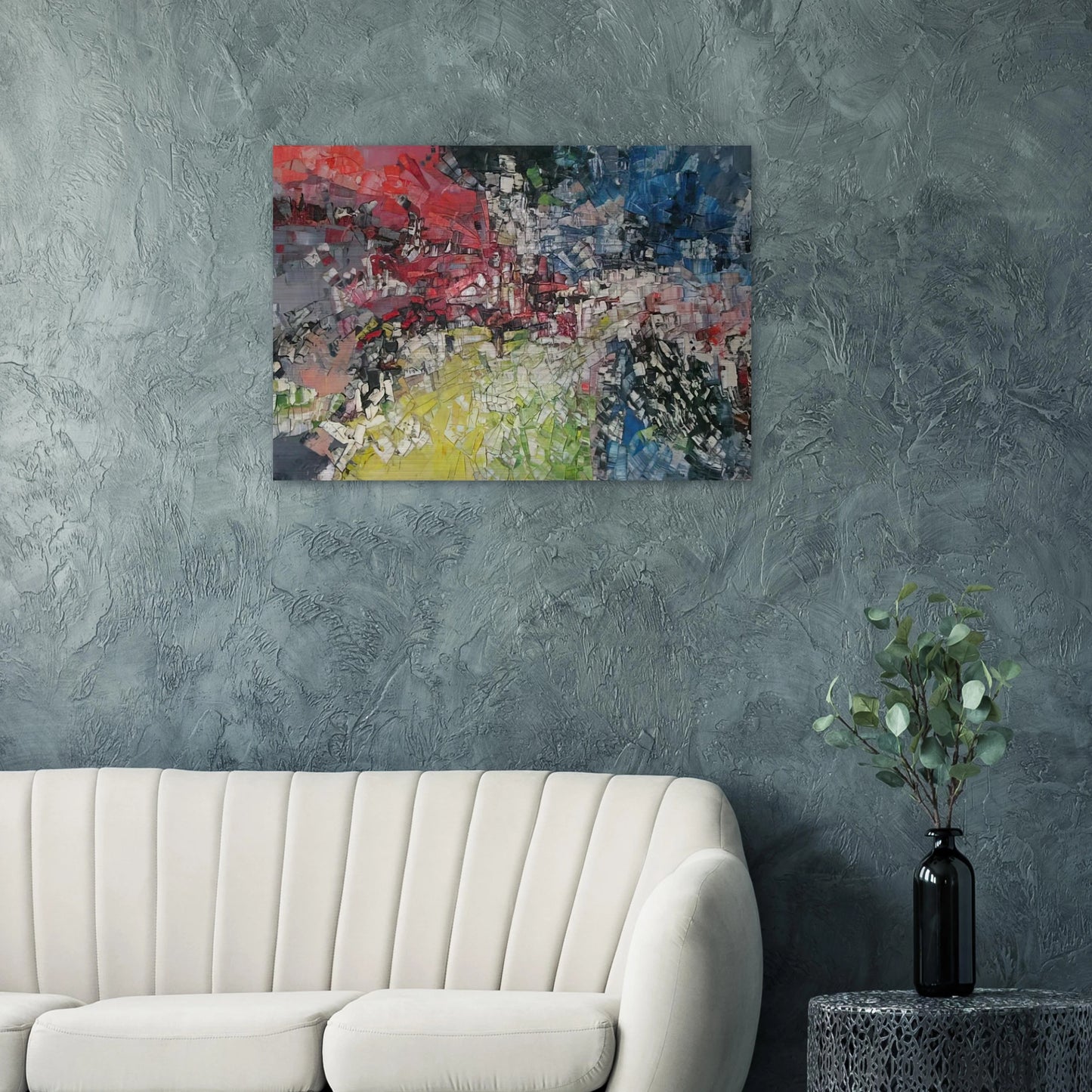 Horizons ouverts - Jean-Paul Riopelle Brushed Aluminum Print - 70x100 cm / 28x40 inches | Jean-Paul Riopelle Aluminum Print | Jean-Paul Riopelle Prints