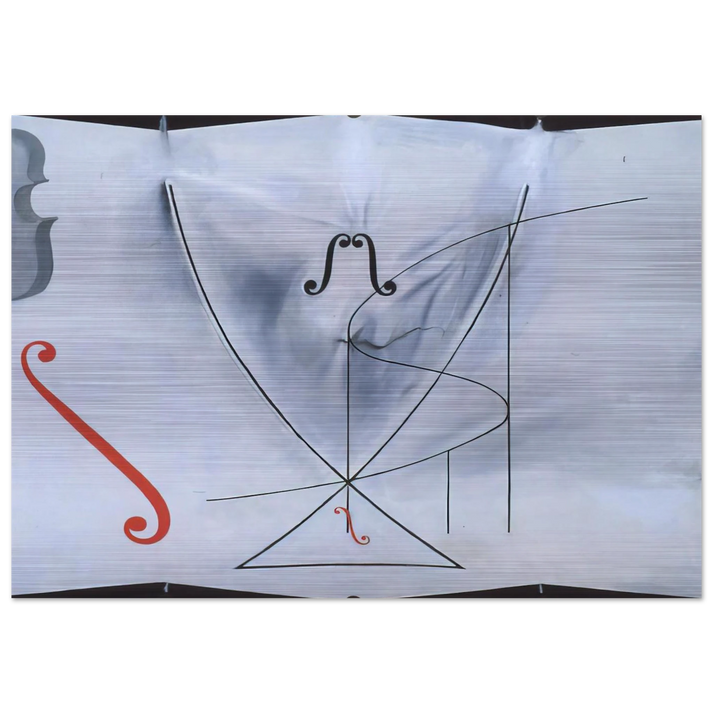 THE SWALLOW S TAIL - Salvador Dali Brushed Aluminum Print - 70x100 cm / 28x40 inches | Salvador Dali Aluminum Print | Salvador Dali Prints