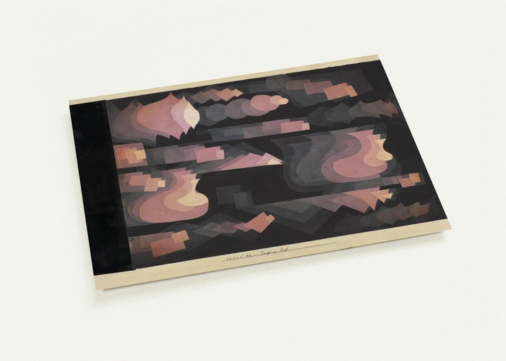 ADD IN RED 1921 By Paul Klee Pack of 10 Post Cards | Paul Klee Post Cards | A6 (10.5 x 14.8 cm) - 4.1 x 5.8 inches