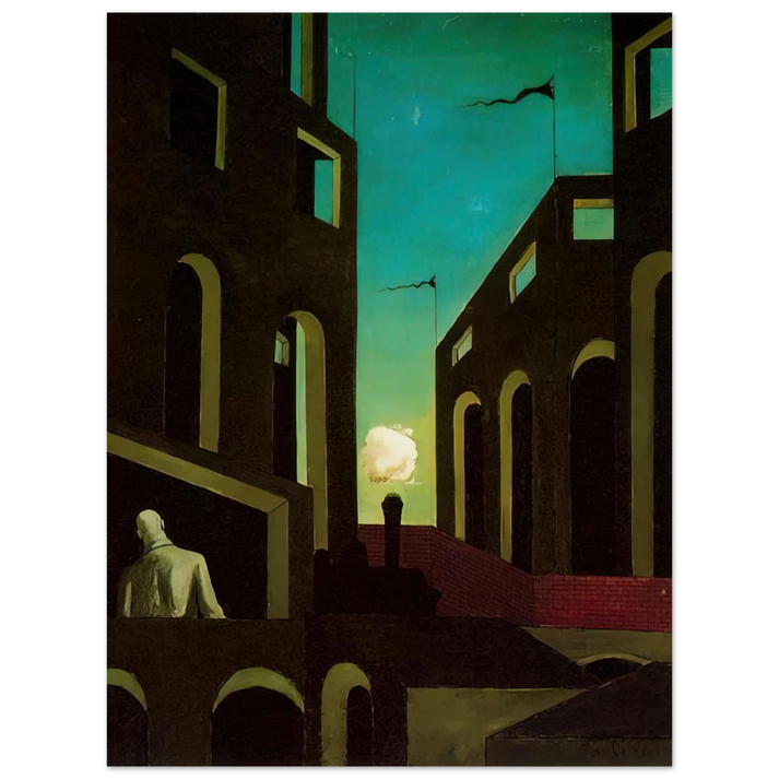 Giorgio de Chirico - HAPPINESS OF RETURNING 1915 75x100 cm / 30x40inches Fine Art Poster