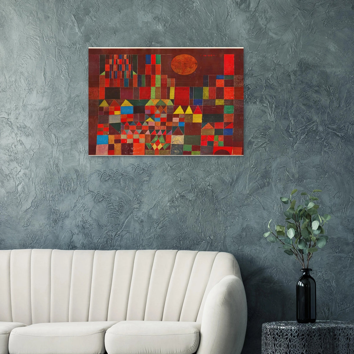 CASTLE AND SUN 1928 - Paul Klee Brushed Aluminum Print - 70x100 cm / 28x40 inches | Paul Klee Aluminum Print | Paul Klee Prints