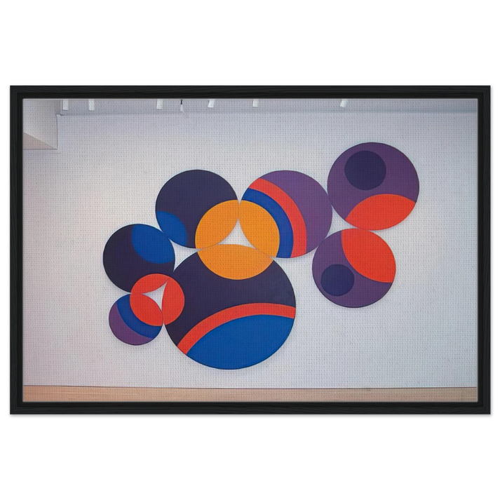 Constellation Twelve Circles - 1969 - Leon Polk Smith Framed Canvas Print