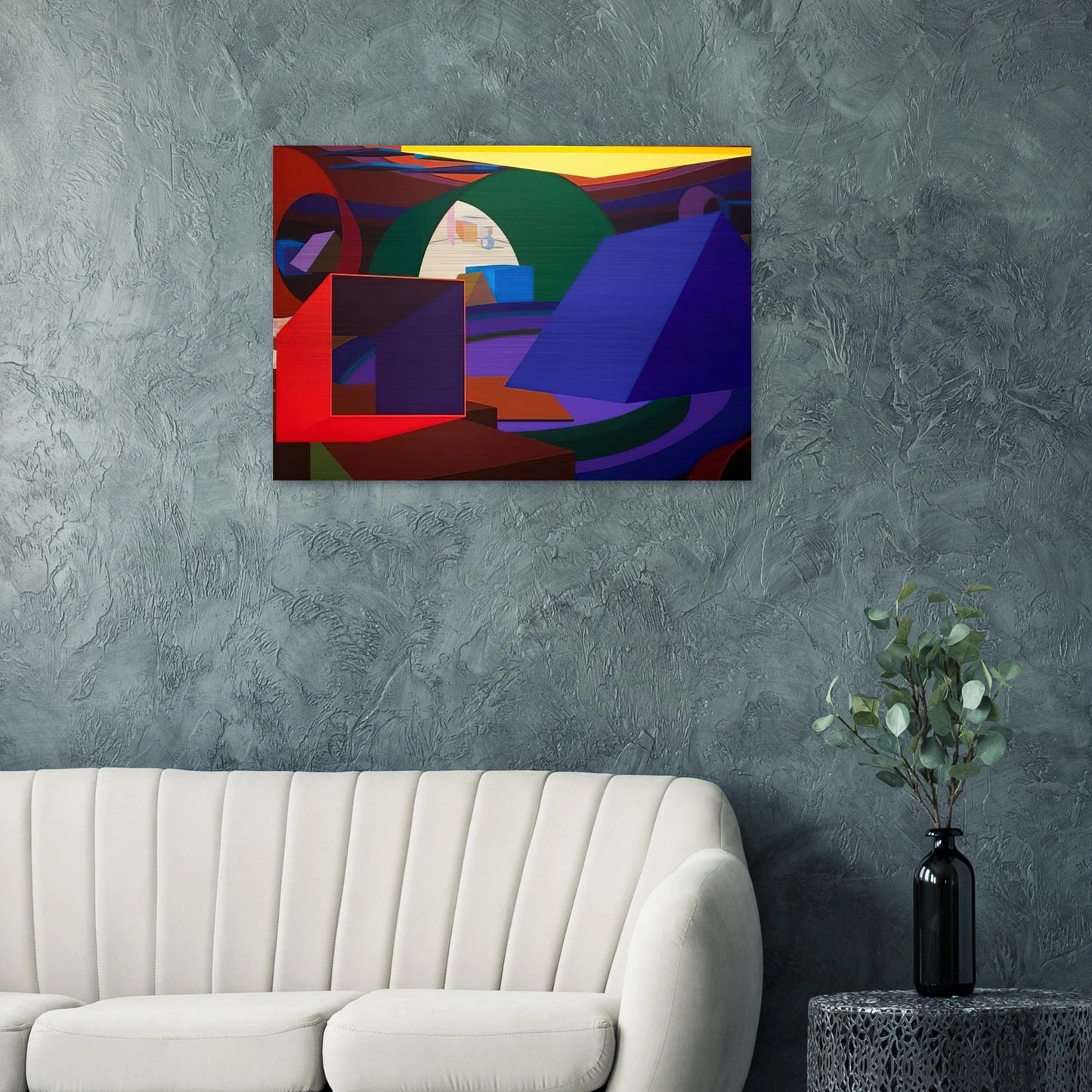 Orion II - Al Held Brushed Aluminum Print - 70x100 cm / 28x40 inches | Al Held Aluminum Print | Al Held Prints