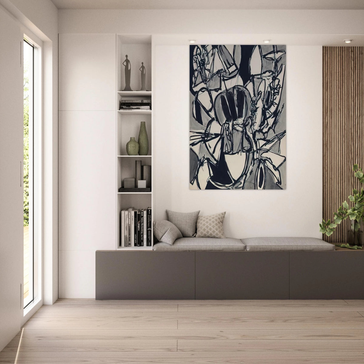 Bird Land - 1952 - Gene Davis Art Prints - 100x150 cm / 40x60″ inches | Gene Davis Poster | Gene Davis Prints