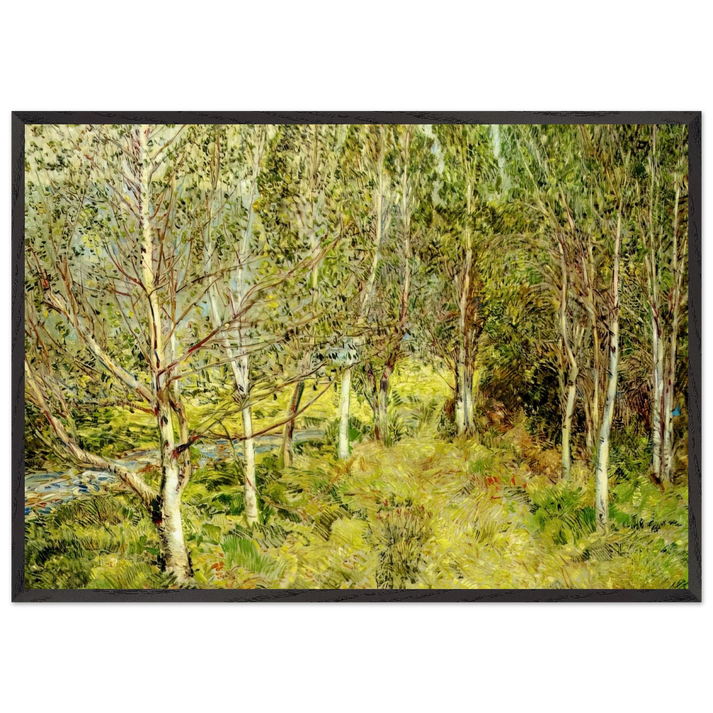 Spring Woods - Childe Hassam 70x100 cm / 28x40 inches Framed Art Print – Black Wooden Frame
