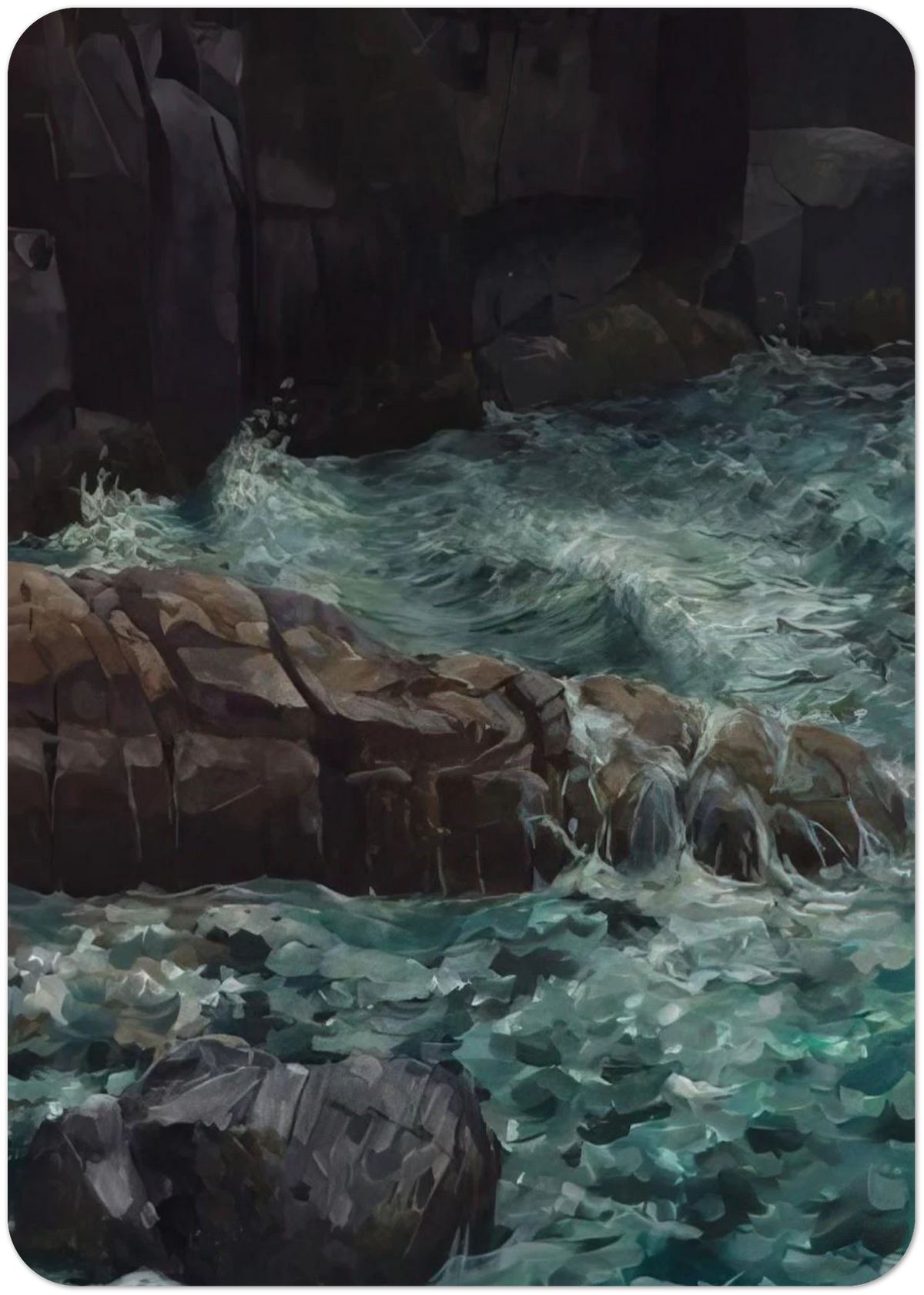MAINE COAST By Ivan Albright Pack of 10 Post Cards | Ivan Albright Post Cards | A6 (10.5 x 14.8 cm) - 4.1 x 5.8 inches