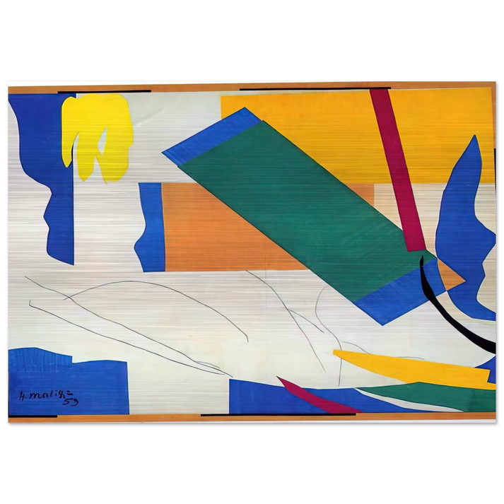 MEMORY OF OCEANIA - Henri Matisse Brushed Aluminum Print - 70x100 cm / 28x40 inches | Henri Matisse Aluminum Print | Henri Matisse Prints