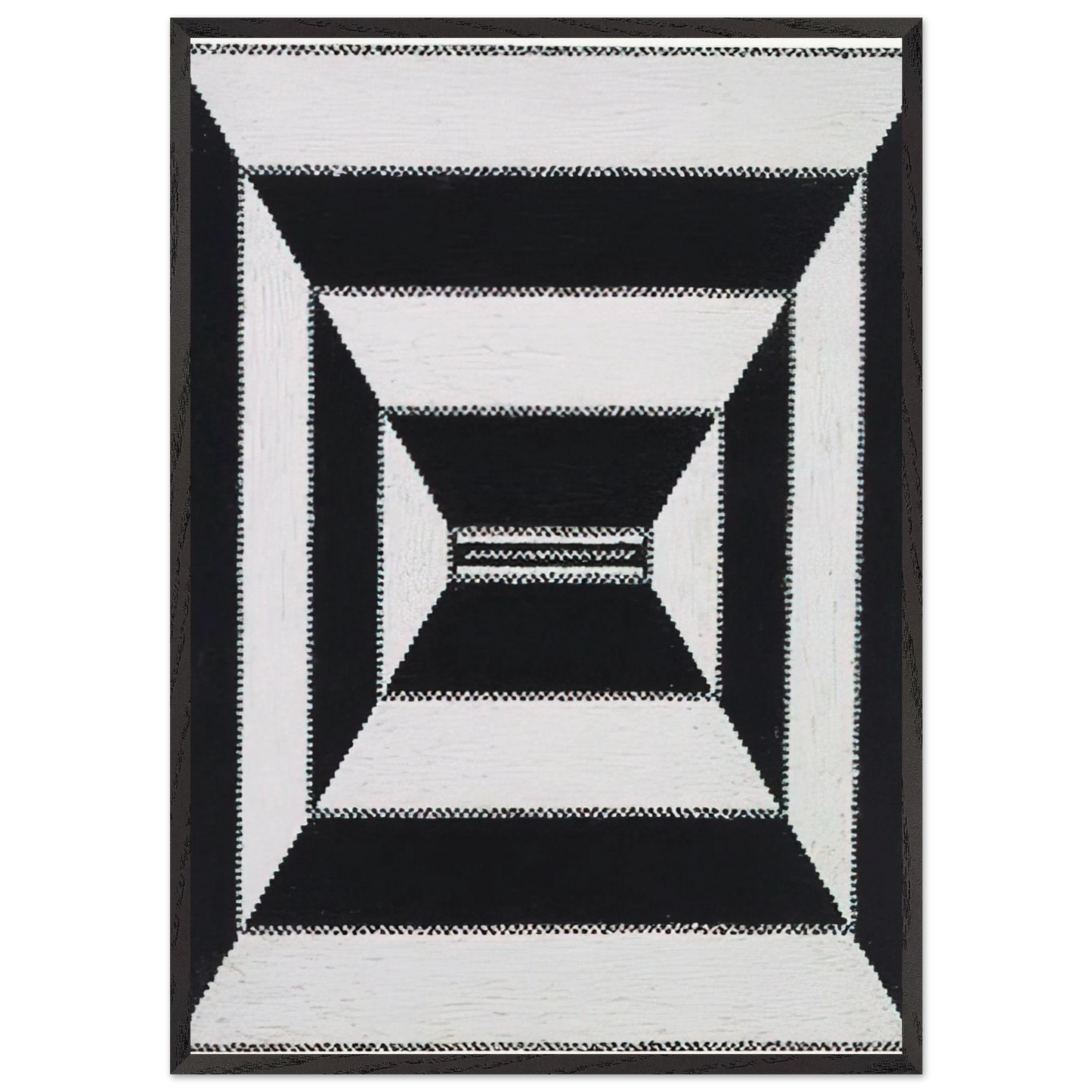 The Acrobatic Rectangle Per Six - 1967 - Alfred Jensen 70x100 cm / 28x40 inches Framed Art Print – Black Wooden Frame