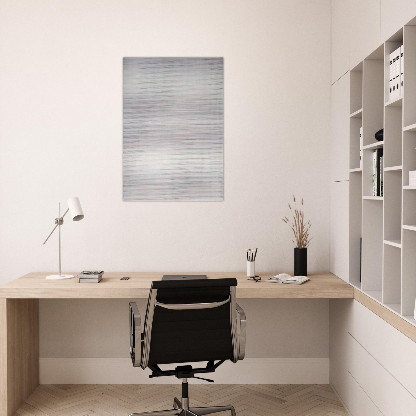 Leaves - Agnes Martin Brushed Aluminum Print - 70x100 cm / 28x40 inches | Agnes Martin Aluminum Print | Agnes Martin Prints