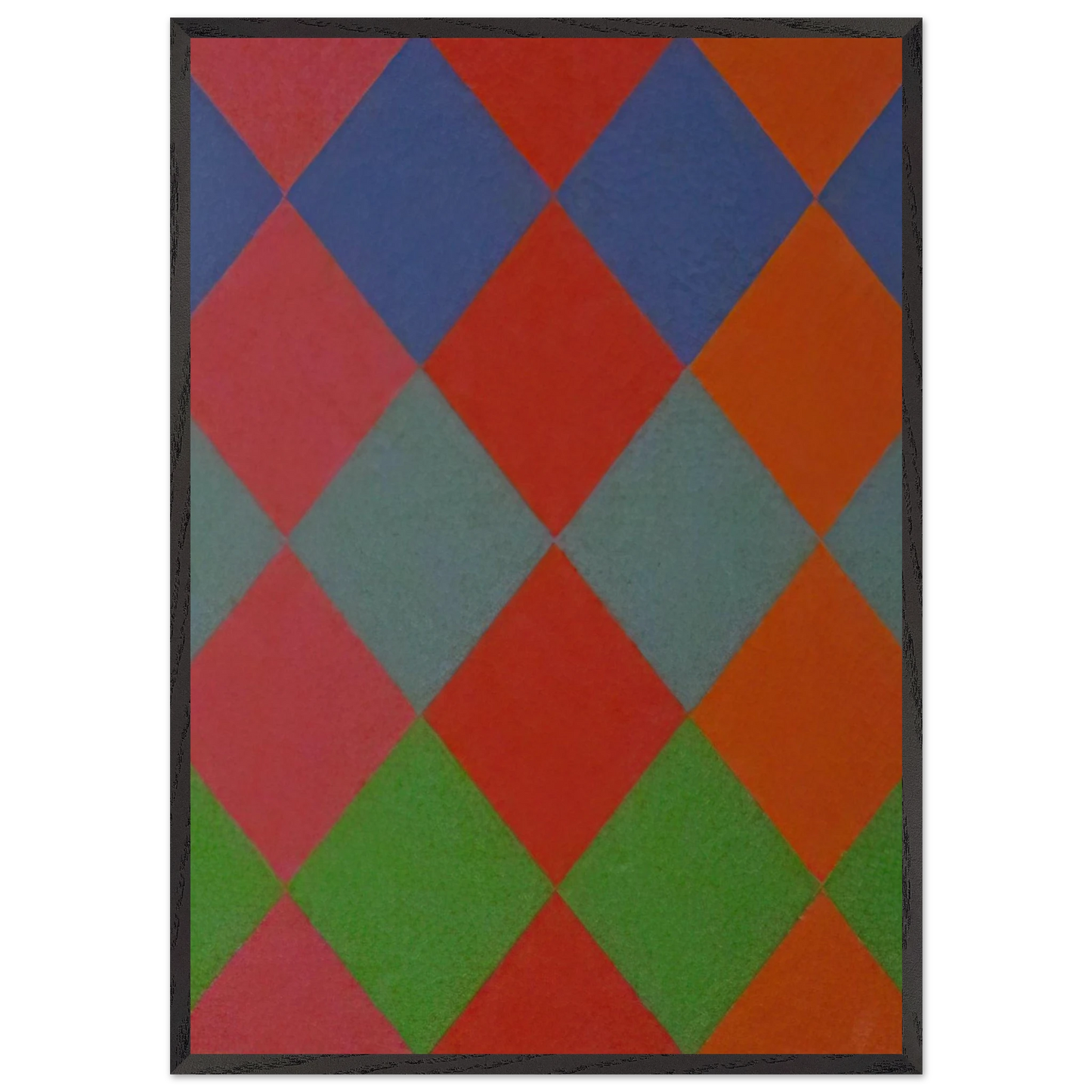 Geometric Composition - 1966 - Max Bill 70x100 cm / 28x40 inches Framed Art Print – Black Wooden Frame