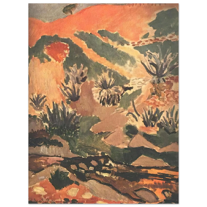 Henri Matisse - LANDSCAPE WITH BROOK BROOK WITH ALOES 1907 75x100 cm / 30x40inches Fine Art Poster