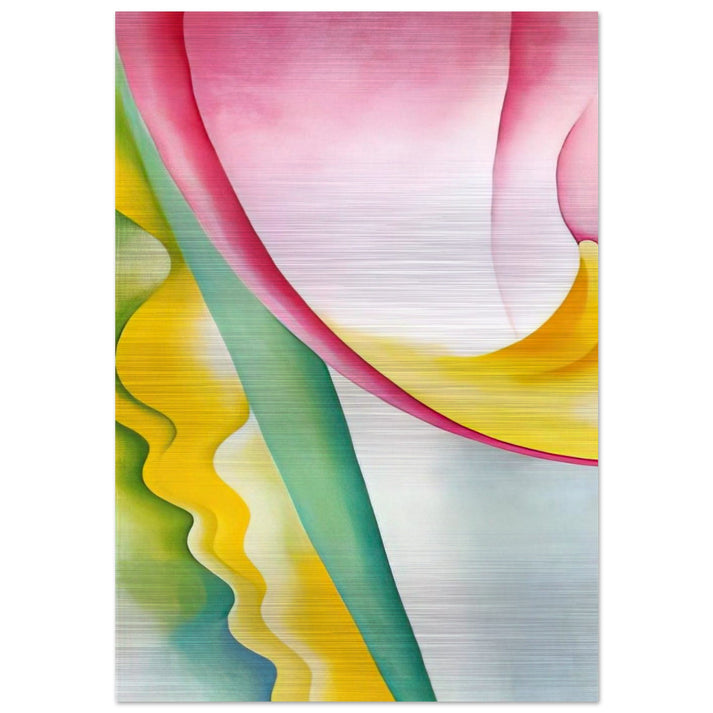 Abstraction No. 77 Tulip - Georgia O'Keeffe Brushed Aluminum Print - 70x100 cm / 28x40 inches | Georgia O'Keeffe Aluminum Print | Georgia O'Keeffe Prints
