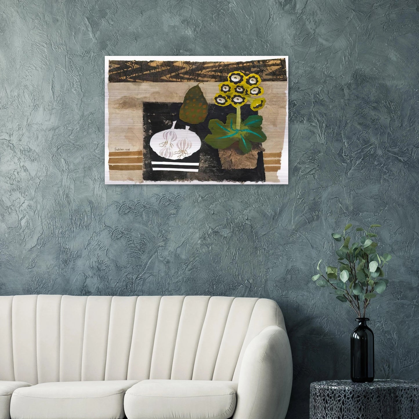 Auricula - 1996 - Mary Fedden Brushed Aluminum Print - 70x100 cm / 28x40 inches | Mary Fedden Aluminum Print | Mary Fedden Prints