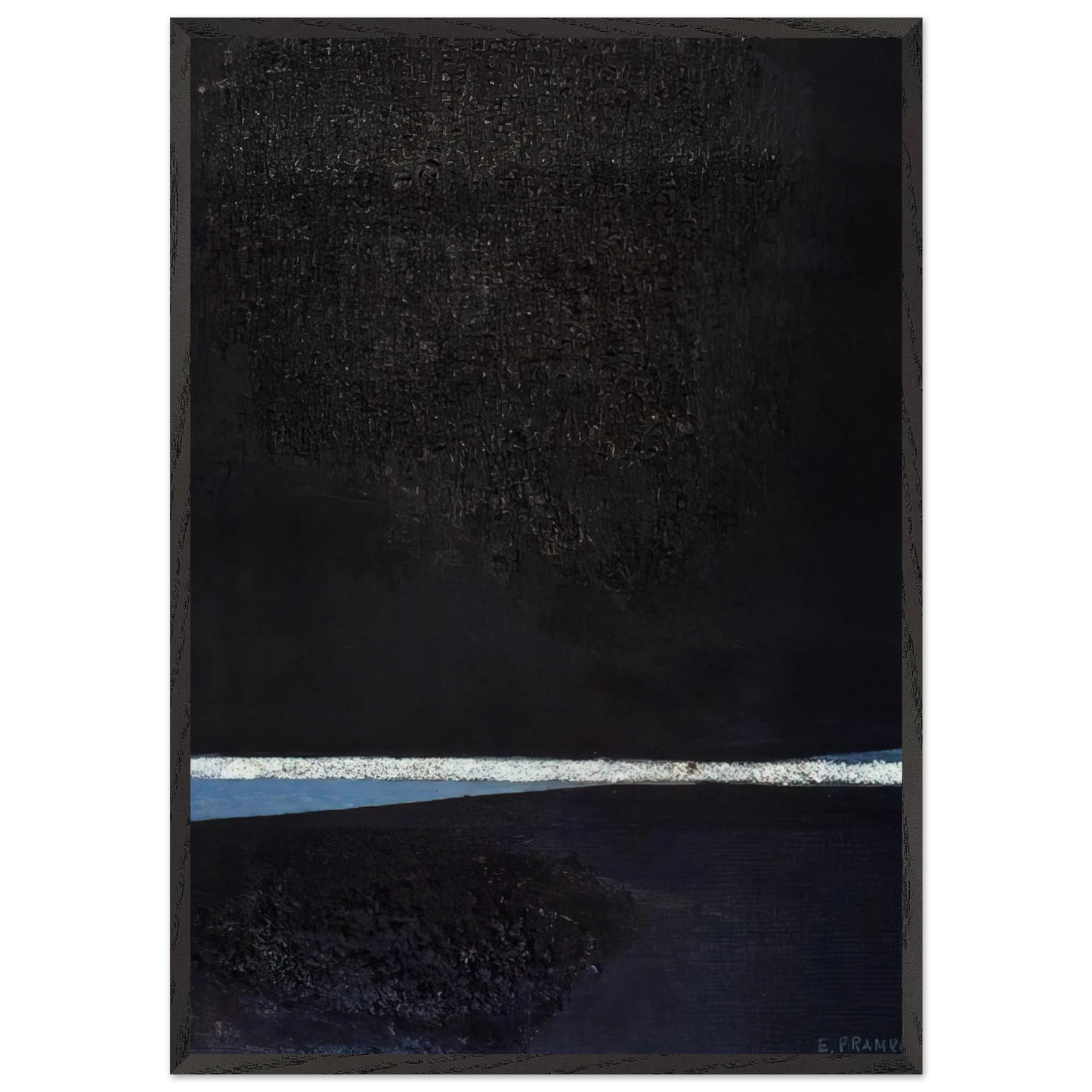 ASTRAZIONE PLASTICA X 1955 - Enrico Prampolini 70x100 cm / 28x40 inches Framed Art Print – Black Wooden Frame