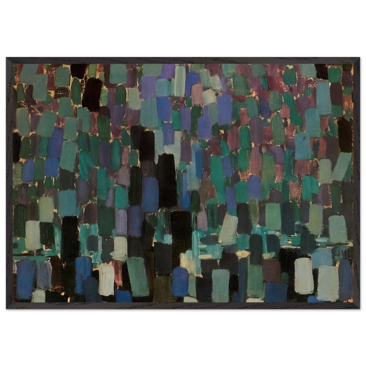 Nocturne N2 - Frantisek Kupka 70x100 cm / 28x40 inches Framed Art Print – Black Wooden Frame