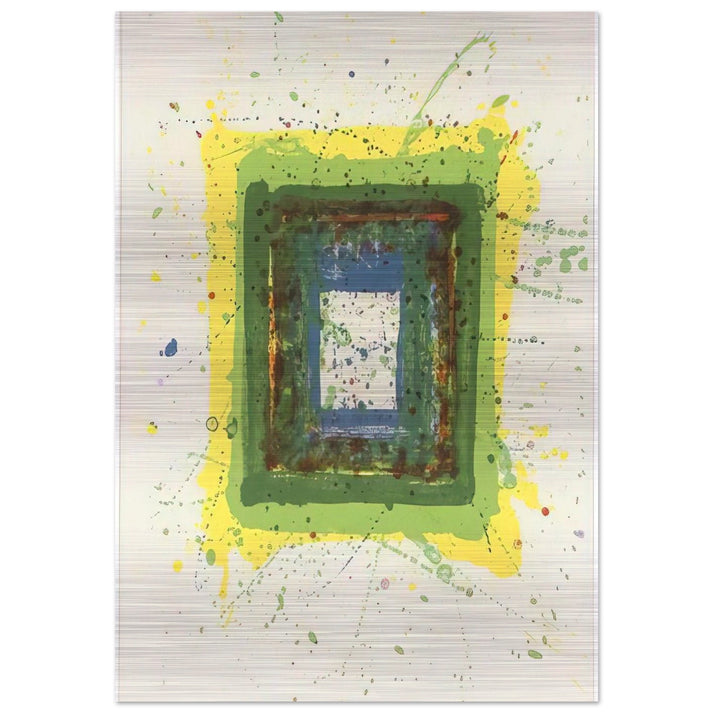 Untitled SF 354 - Sam Francis Brushed Aluminum Print - 70x100 cm / 28x40 inches | Sam Francis Aluminum Print | Sam Francis Prints