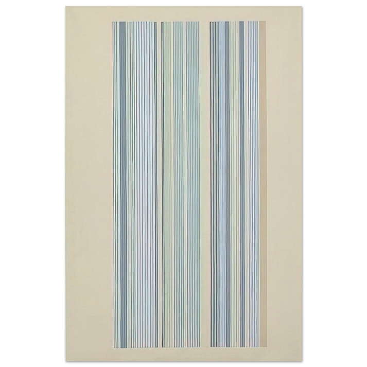 Blue Bird - 1978 - Gene Davis Art Prints - 100x150 cm / 40x60″ inches | Gene Davis Poster | Gene Davis Prints
