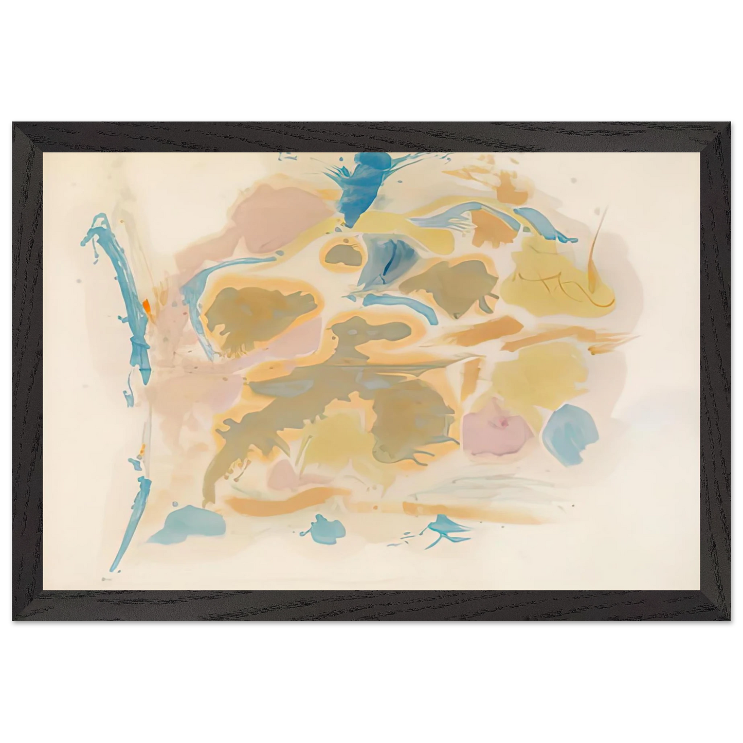 Helen Frankenthaler - Shatter, 1953- Wall Art - 60x80 cm / 24x32 inches - Premium Wooden Framed Poster With Fine Art Paper-canvas - Wood frame