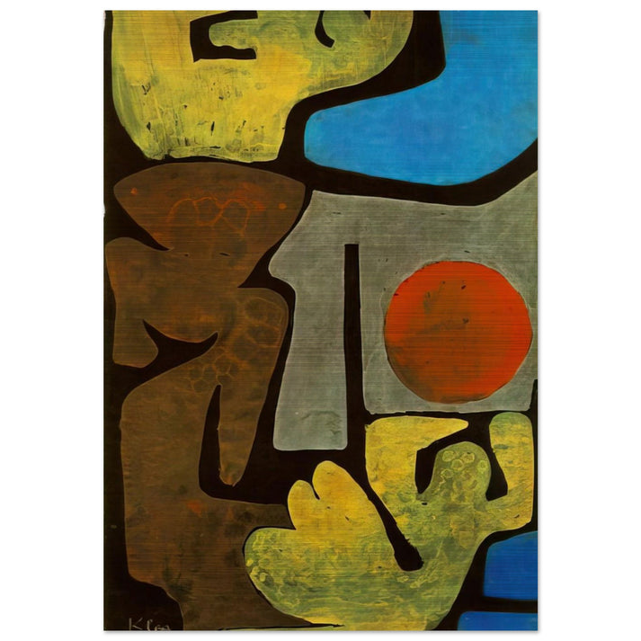 PARK OF IDOLS 1938 - Paul Klee Brushed Aluminum Print - 70x100 cm / 28x40 inches | Paul Klee Aluminum Print | Paul Klee Prints