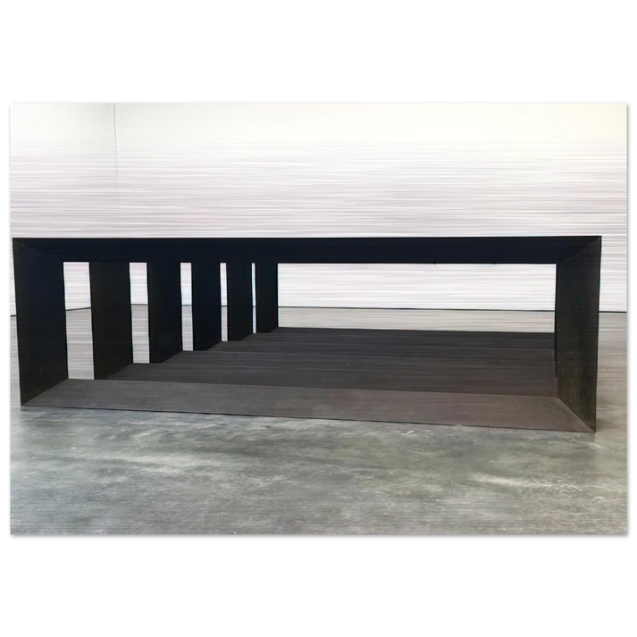 Untitled JUDDO0517 - 1979 - Donald Judd Brushed Aluminum Print - 70x100 cm / 28x40 inches | Donald Judd Aluminum Print | Donald Judd Prints