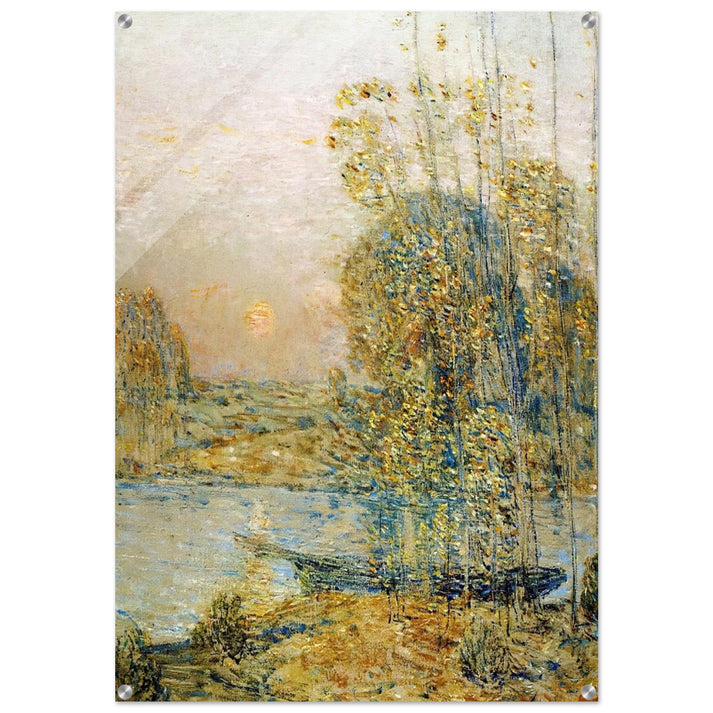 Late Afternoon aka Sunset - Childe Hassam Acrylic Print - 70x100 cm / 28x40″ inches