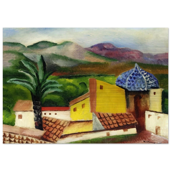 SAGUNTO 1916 - Moise Kisling Brushed Aluminum Print - 70x100 cm / 28x40 inches | Moise Kisling Aluminum Print | Moise Kisling Prints