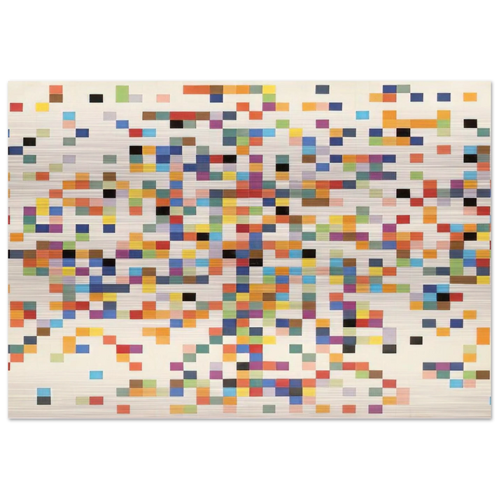 Spectrum Colors Arranged by Chance II - Ellsworth Kelly Brushed Aluminum Print - 70x100 cm / 28x40 inches | Ellsworth Kelly Aluminum Print | Ellsworth Kelly Prints