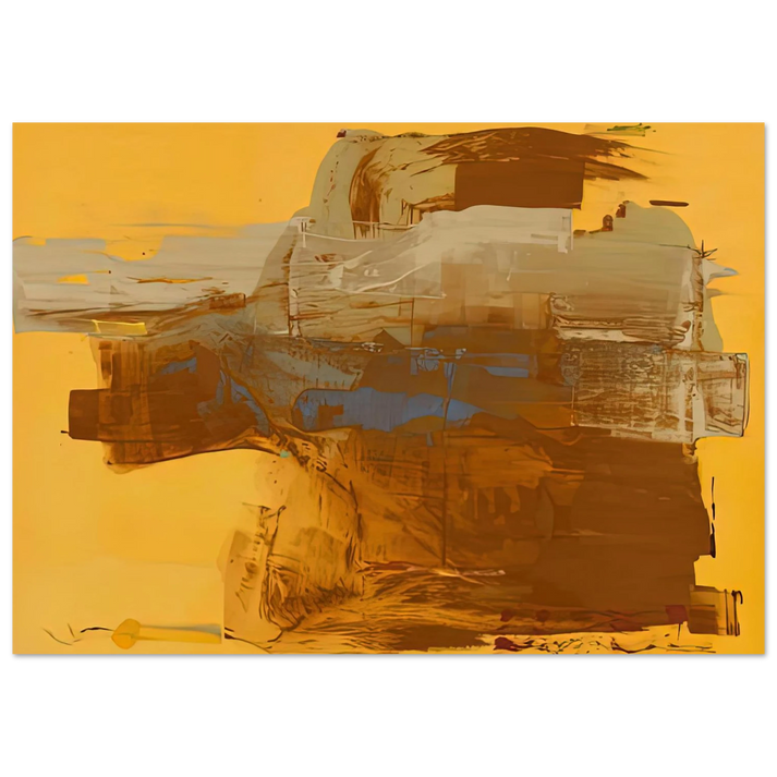 Helen Frankenthaler - Mineral Kingdom, 1976- Wall Art - 60x80 cm / 24x32 inches - Premium Wooden Framed Poster With Fine Art Paper-canvas - Black frame