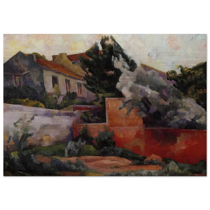 THE OUTSKIRTS OF PARIS 1918 - Diego Rivera Brushed Aluminum Print - 70x100 cm / 28x40 inches | Diego Rivera Aluminum Print | Diego Rivera Prints
