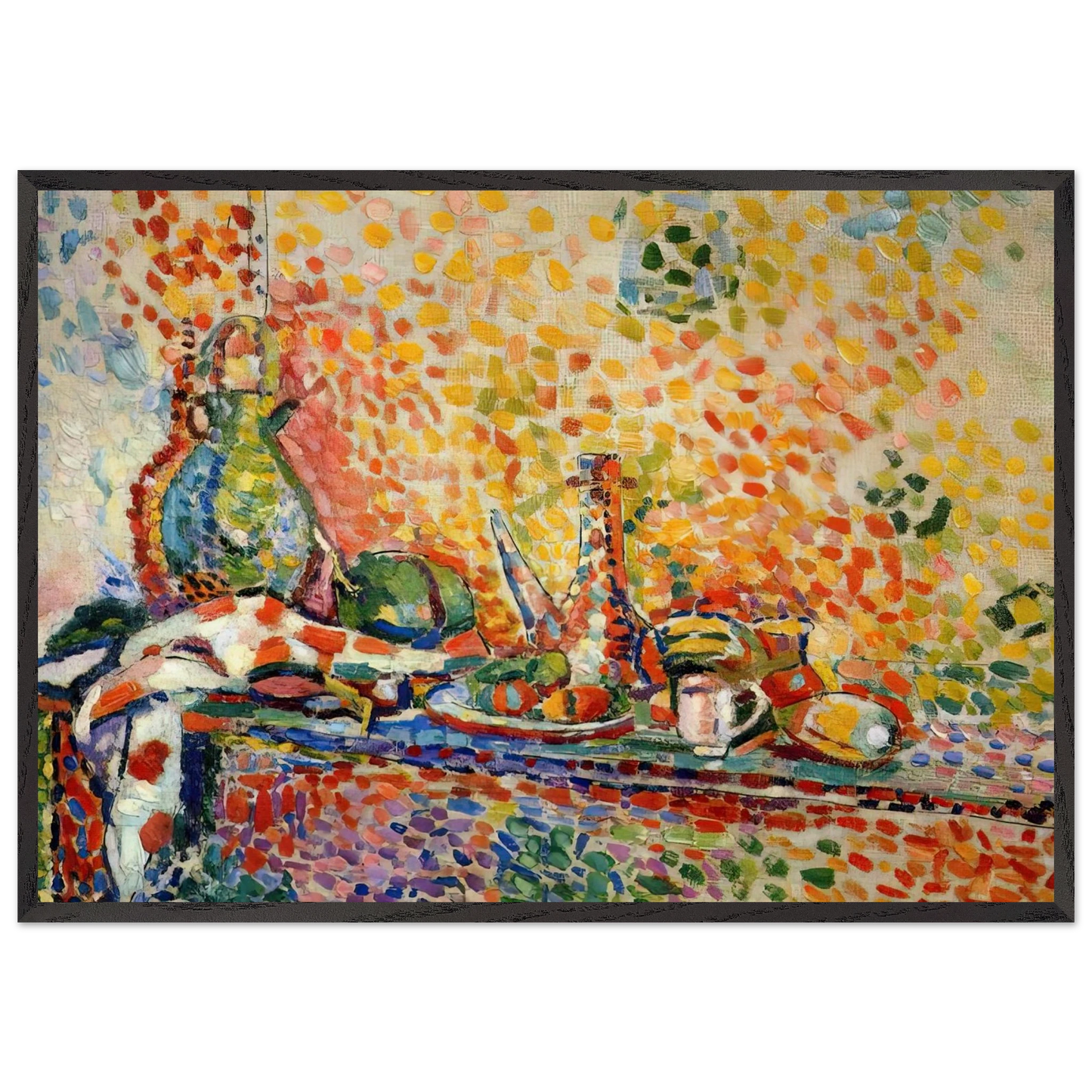STILL LIFE 11 - Henri Matisse 70x100 cm / 28x40 inches Framed Art Print – Black Wooden Frame