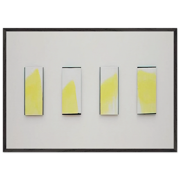 Ohne Titel - 1977 - Blinky Palermo 70x100 cm / 28x40 inches Framed Art Print – Black Wooden Frame