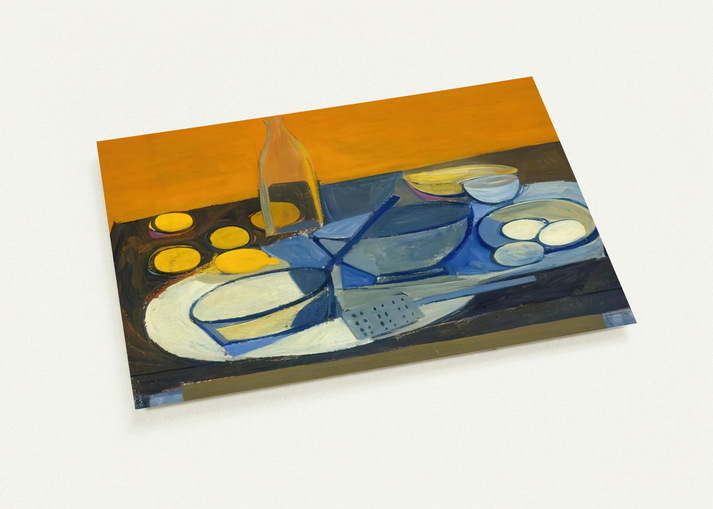 Kitchen Still Life - 1948 By William Scott Pack of 10 Post Cards | William Scott Post Cards | A6 (10.5 x 14.8 cm) - 4.1 x 5.8 inches