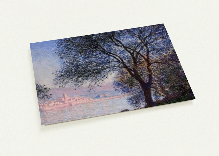 Antibes Seen from the Salis Gardens 02 By claude monet Pack of 10 Post Cards | claude monet Post Cards | A6 (10.5 x 14.8 cm) - 4.1 x 5.8 inches