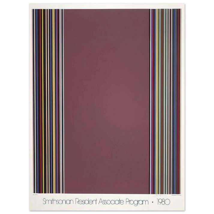 Gene Davis - Smithsonian Resident Associates Program 1980 15th Anniversary Poster - 1980 75x100 cm / 30x40inches Fine Art Poster