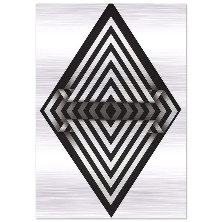 Panche I - 1970 - Omar Rayo Brushed Aluminum Print - 70x100 cm / 28x40 inches | Omar Rayo Aluminum Print | Omar Rayo Prints