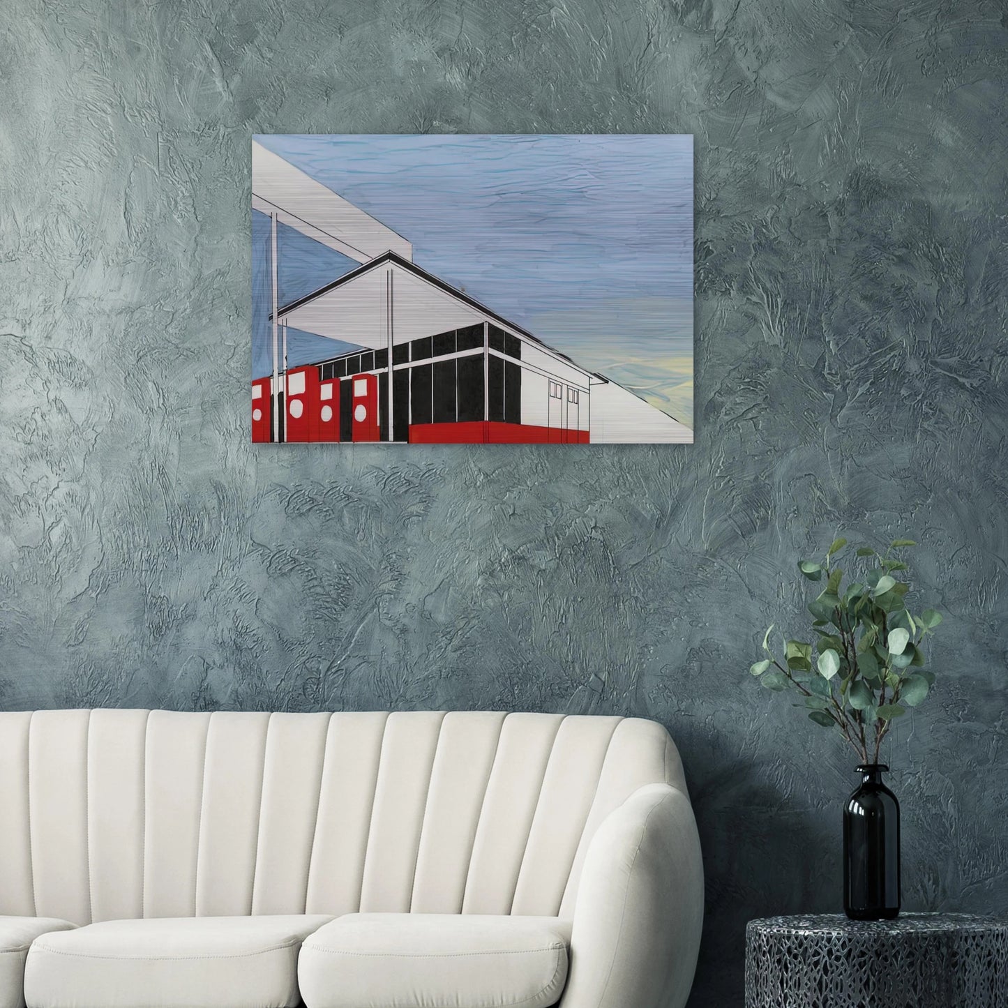 STANDARD STUDY 3 1963 - Edward Ruscha Brushed Aluminum Print - 70x100 cm / 28x40 inches | Edward Ruscha Aluminum Print | Edward Ruscha Prints