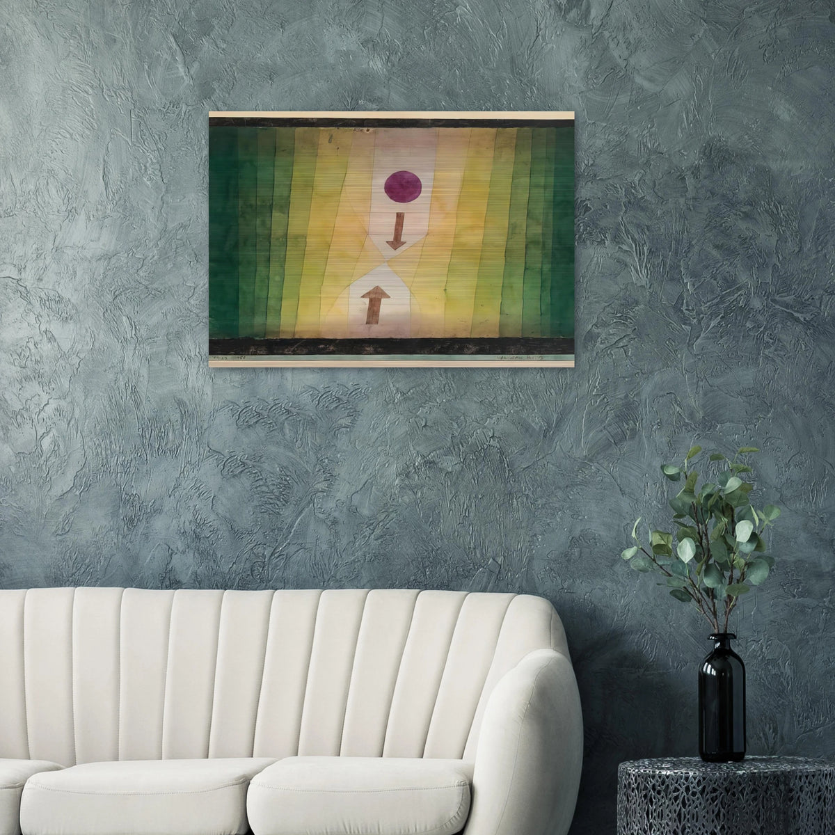 BEFORE THE BLITZ 1923 - Paul Klee Brushed Aluminum Print - 70x100 cm / 28x40 inches | Paul Klee Aluminum Print | Paul Klee Prints