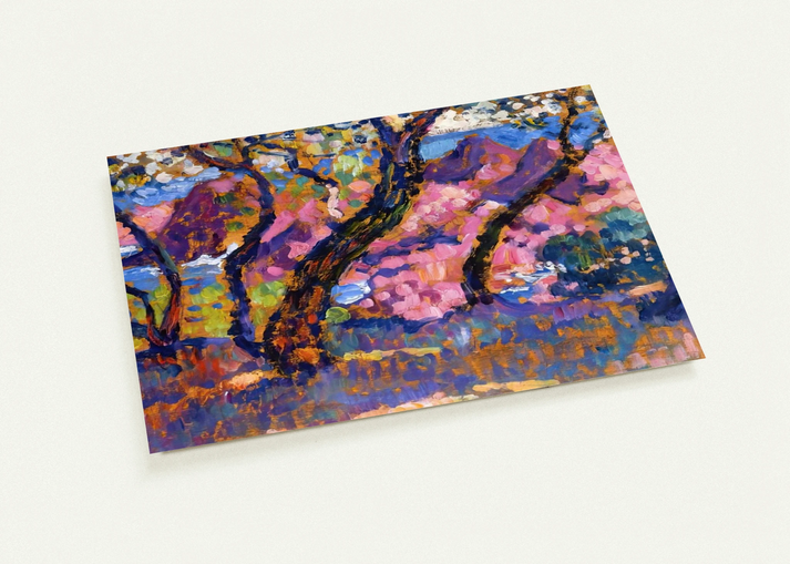 IN THE SHADE OF THE PINES STUDY 1905 By Theo van Rysselberghe Pack of 10 Post Cards | Theo van Rysselberghe Post Cards | A6 (10.5 x 14.8 cm) - 4.1 x 5.8 inches