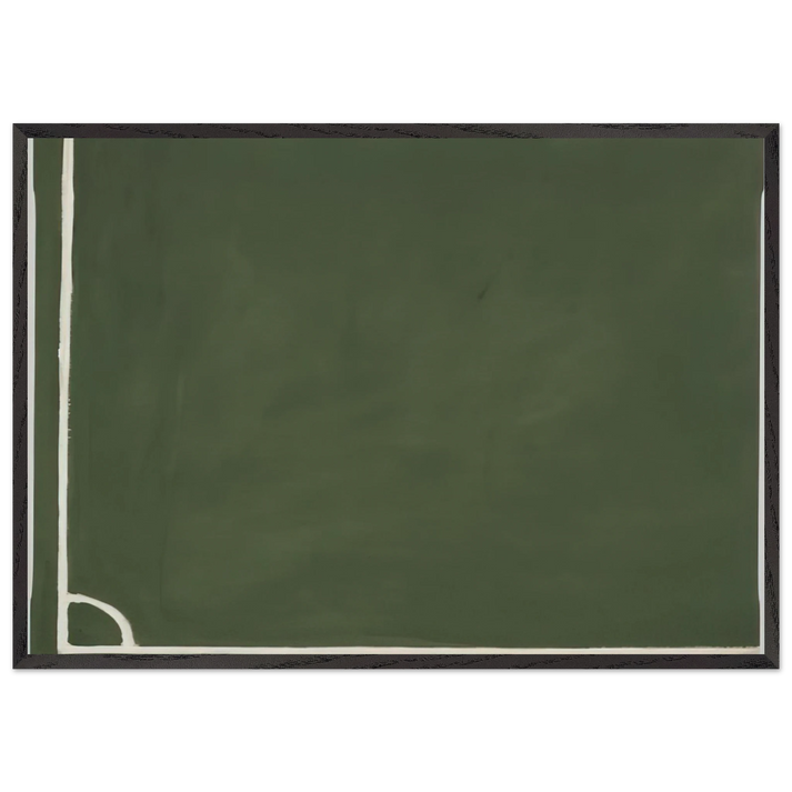 3 Hoeken III - 1971 N1 - Ralston Crawford 70x100 cm / 28x40 inches Framed Art Print – Black Wooden Frame