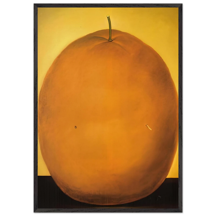 ORANGE - Fernando Botero 70x100 cm / 28x40 inches Framed Art Print – Black Wooden Frame