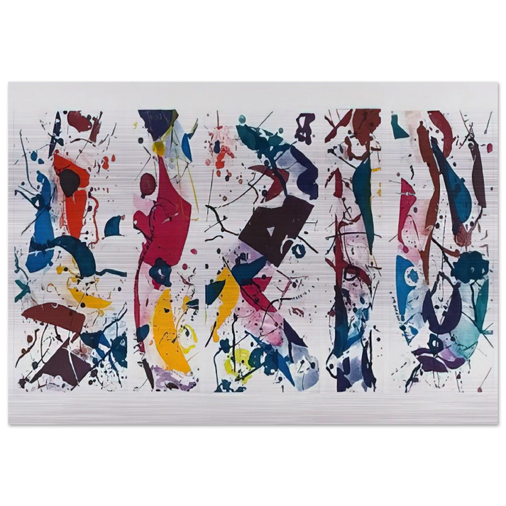 Untitled SFE 020 Lembark I53 - Sam Francis Brushed Aluminum Print - 70x100 cm / 28x40 inches | Sam Francis Aluminum Print | Sam Francis Prints