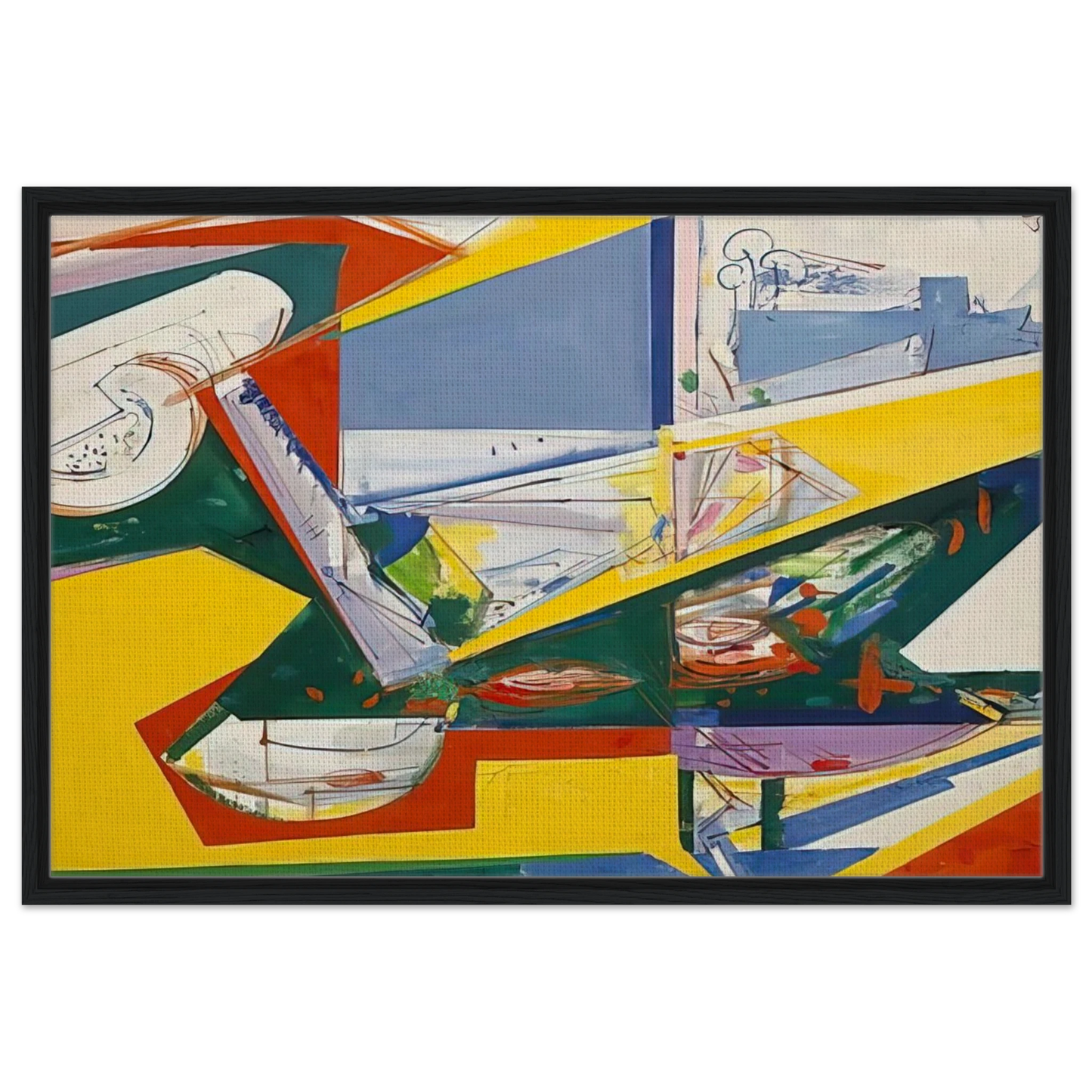 The Window - Hans Hofmann Framed Canvas Print