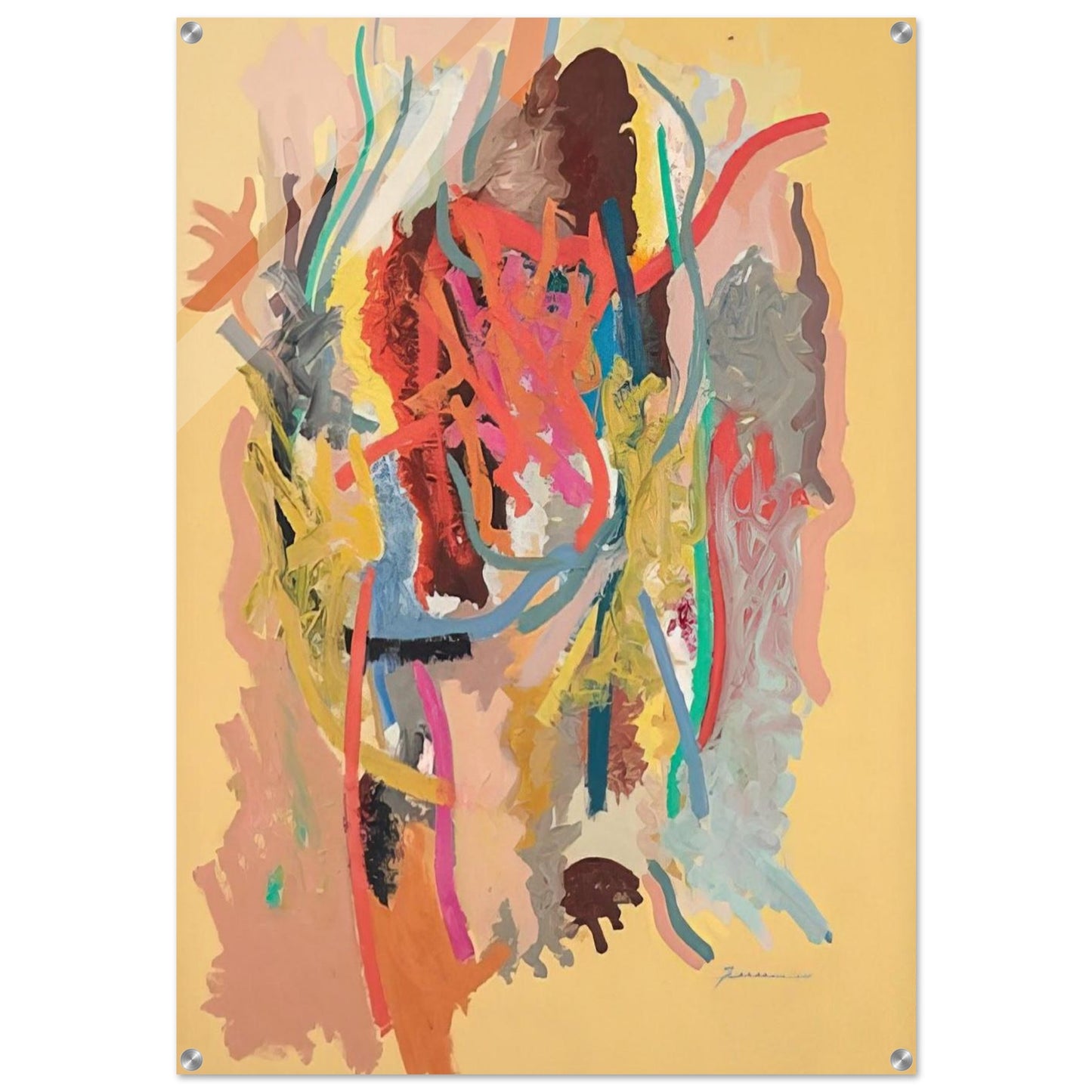 The Changeling - 1964 - John Ferren Acrylic Print - 70x100 cm / 28x40″ inches | John Ferren Wall Art | John Ferren Prints